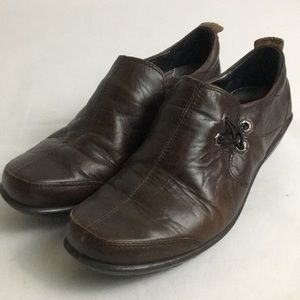 Romika slip on loafers leather size 38